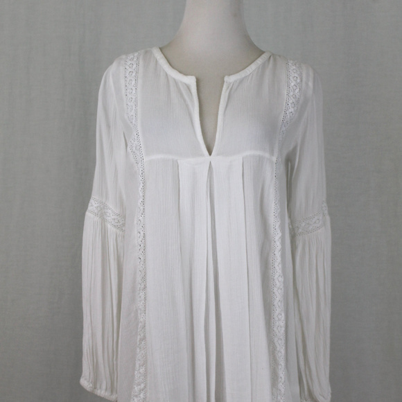 Denim & Supply Ralph Lauren Tops - Ralph Lauren Denim & Supply White Gauze Boho Top